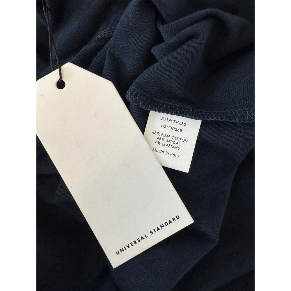 Anthropologie UNIVERSAL STANDARD Women's Navy Penia Easy Tee Size 4XS SMALL - Picture 6 of 7